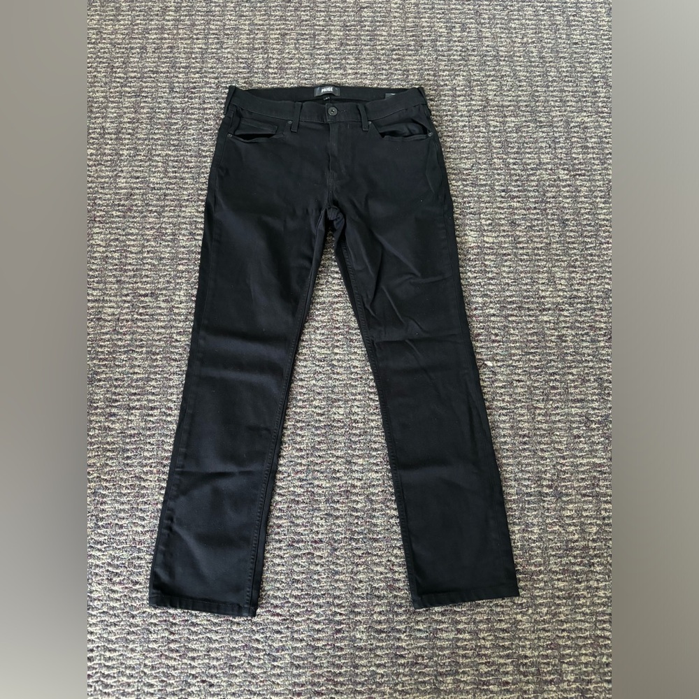 PAIGE Men's Skinny Jeans in Black